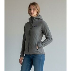 Patagonia Women's Performance Better Sweater Hoody Full Zip Fleece Gray Size S